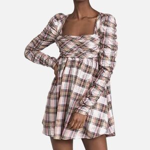 Saylor Plaid Babydoll Dress